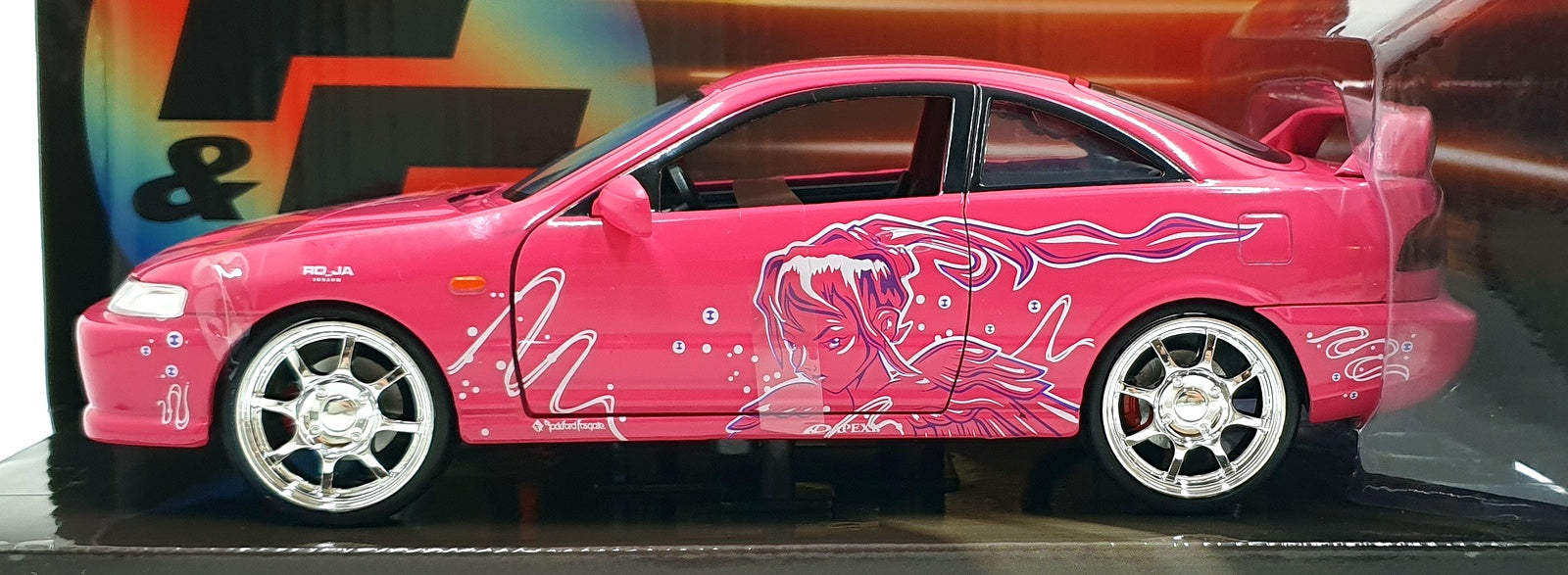 Jada 1/24 Scale 335876 - Fast & Furious 1995 Honda Integra Type R - Pink