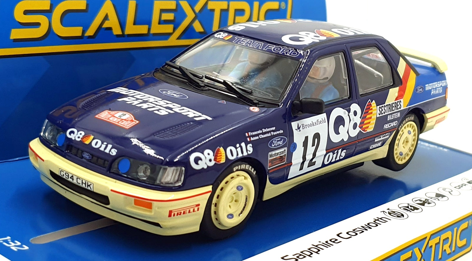 Scalextric 1/32 Scale Slotcar C4607 - Ford Sierra Sapphire Cosworth #12