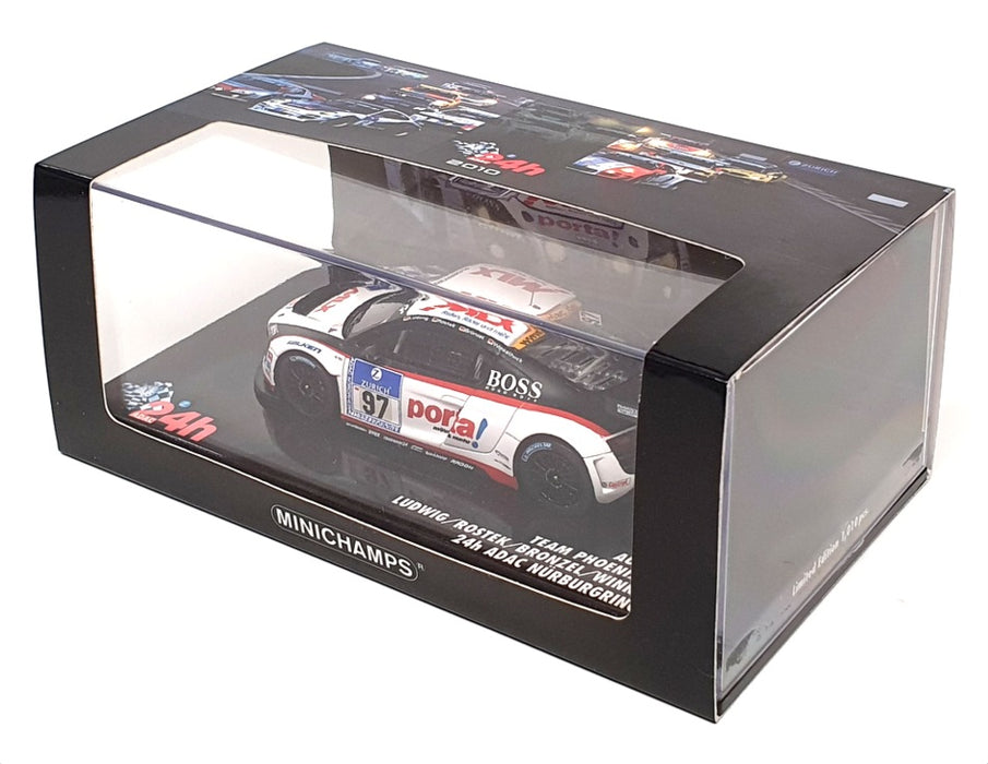 Minichamps 1/43 Scale 437 101997 - Audi R8 LMS - #97 24H ADAC Nurburgring 2010