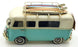 Kreatif Kraft Tin Plate Metal 84066 - Camper Van Oranament - Blue/White