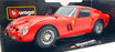 Burago 1/18 Scale Diecast 3011 - 1962 Ferrari 250 GTO - Red