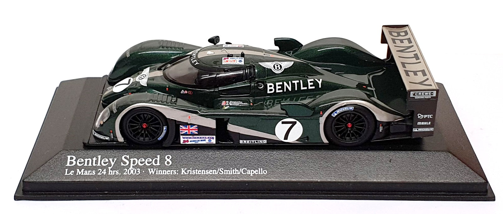 Minichamps 1/43 Scale 400 031307 - Bentley Speed 9 #7 Winner 24h Le Mans 2003