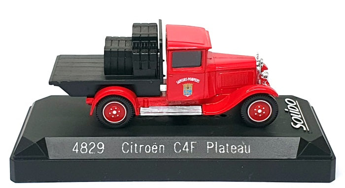 Solido 1/43 Scale 4829 - Citroen C4F Plateau Pompiers Fire Truck - Red