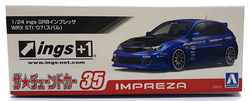 Aoshima 1/24 Scale Kit 05875 - 35 Subaru INGS GRB Impreza WRX STI Model Kit