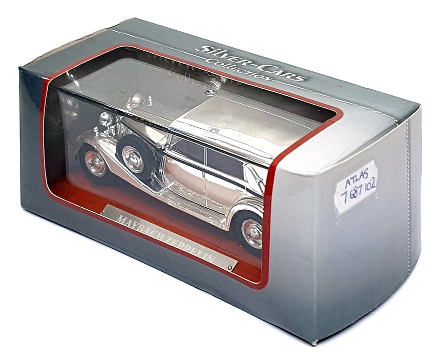 Atlas Silver Cars 1/43 Scale 7 687 102 - Maybach Zeppelin - Chrome Silver