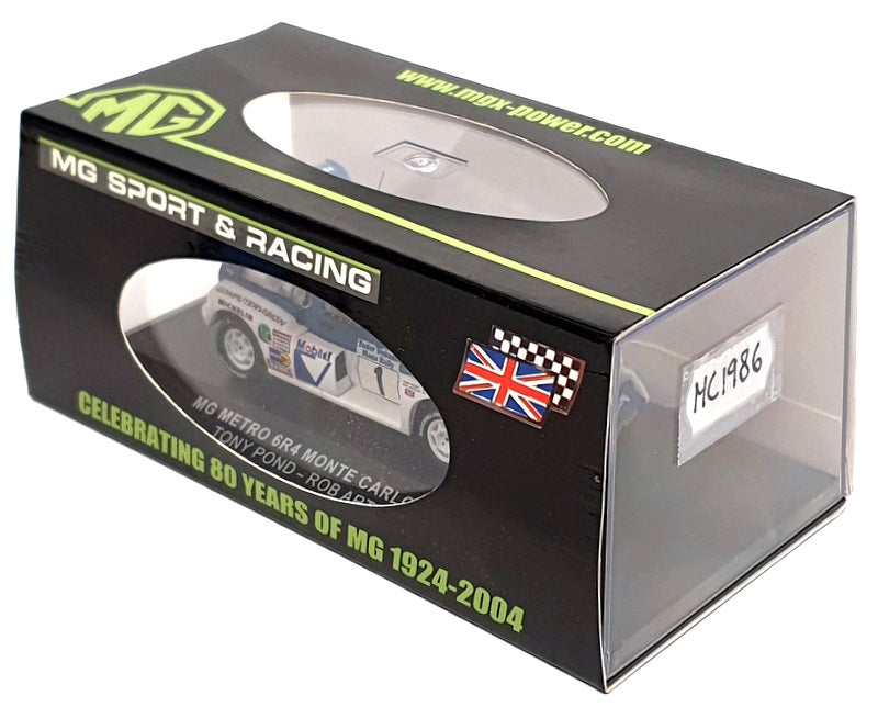 Ixo 1/43 Scale MC1986 - MG Metro 6R4 Monte Carlo 1986 #1 Pond/Arthur