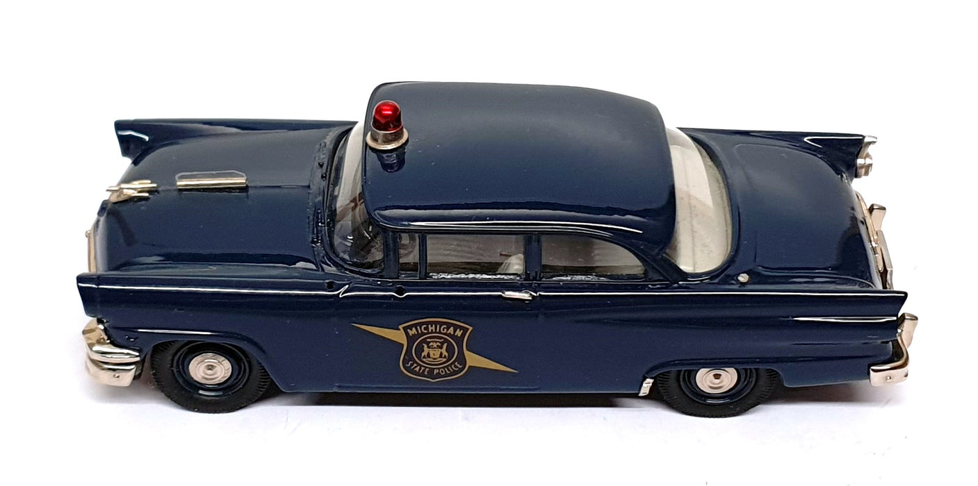 Brooklin 1/43 Scale BRK23AA 1956 Ford Mainline Michigan State Police - Dk. Blue 