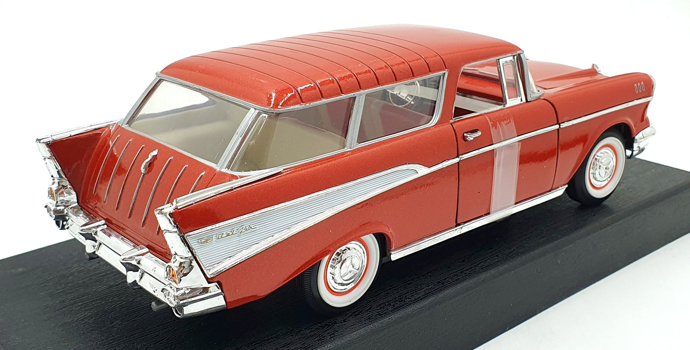 Road Tough 1/18 Scale Diecast 92088 - 1957 Chevrolet Nomad - Orange