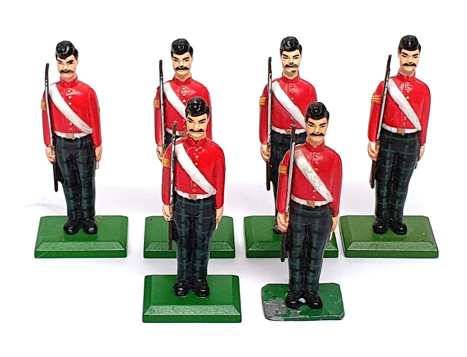 William Grant & Sons Ltd WG06R - 6x Metal Toy Soldiers Appx 6cm Tall
