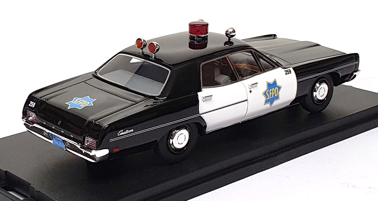 Goldvarg 1/43 Scale GC-089 - 1970 Ford San Francisco Police Dept. - Black/White