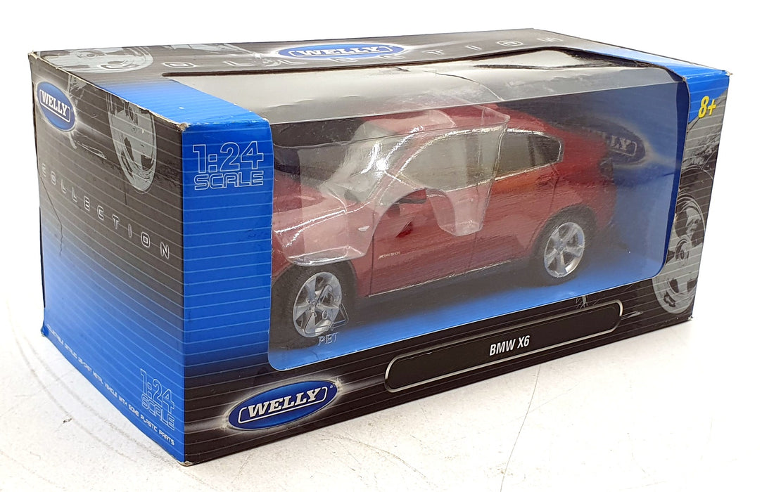 Welly 1/24 Scale Diecast 24004W - BMW X6 - Red