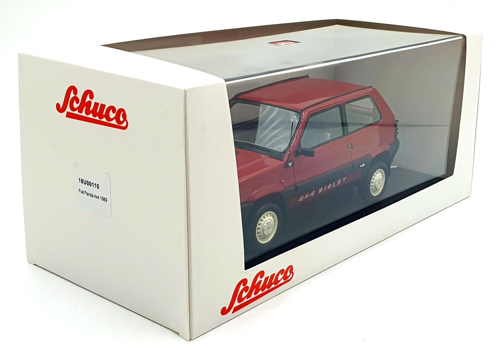 Schuco 1/18 Scale Diecast 18U00110 - 1989 Fiat Panda 4x4 - Red
