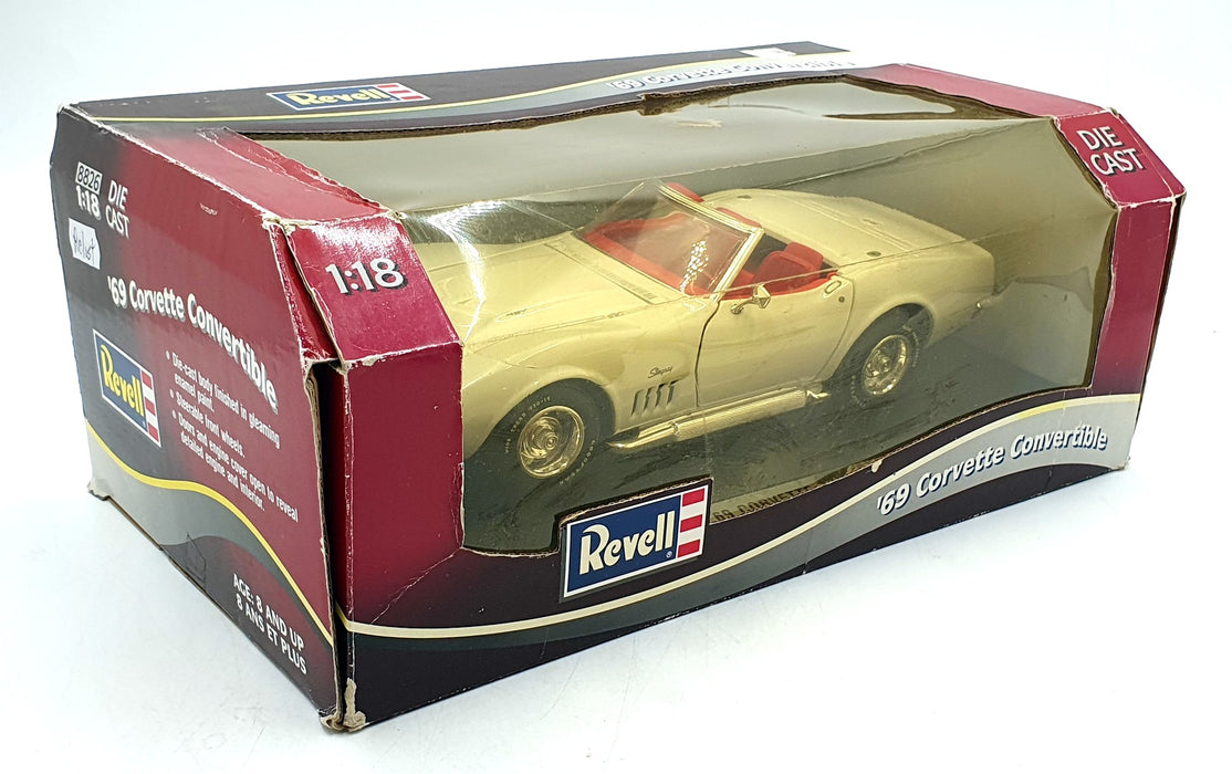 Revell 1/18 Scale Diecast 8826 - 1969 Chevrolet Corvette Convertible - White