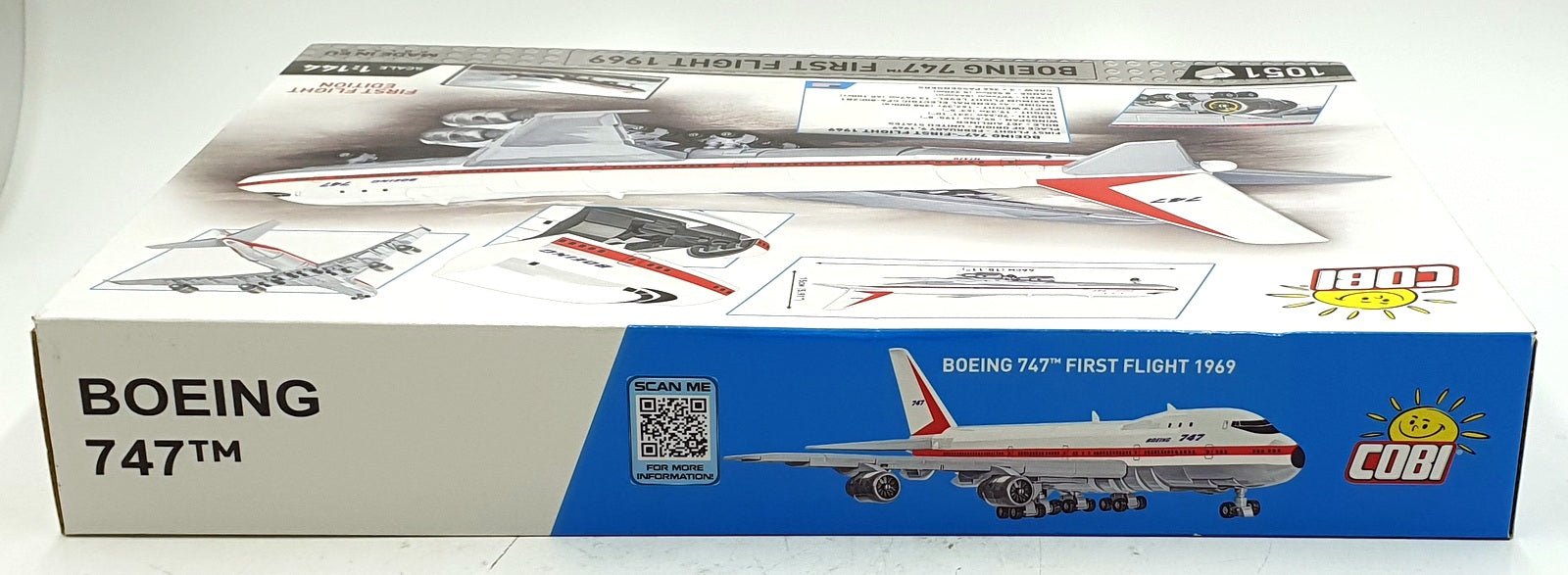 Cobi Bricks 1/144 Scale 26609 - 1969 Boeing 747 First Flight Aircraft - USA