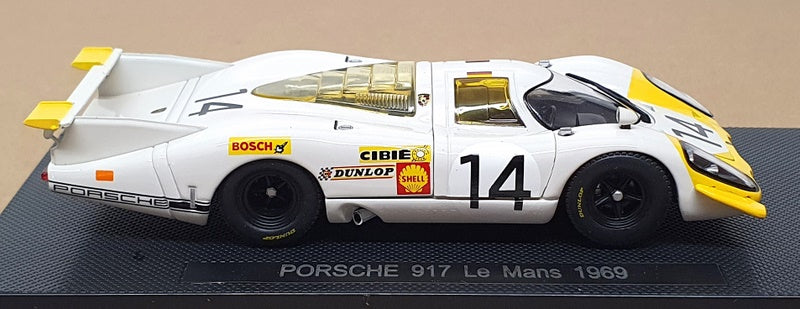 Ebbro 1/43 Scale 750 - Porsche 917 #14 Le Mans 1969 - White/Yellow