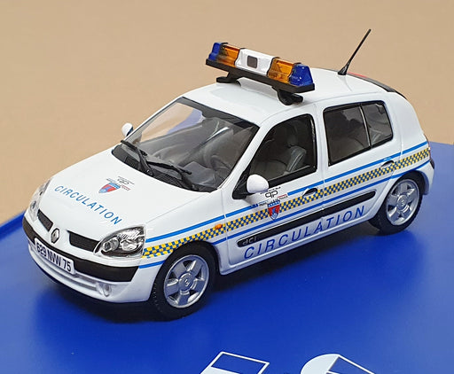 Norev 1/43 Scale 517511 - Renault Clio 1.9 dCi Police Circulation - White