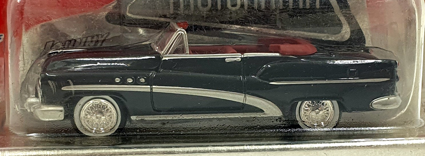 Johnny Lightning 1/64 Scale 434-01 - 1953 Buick Super - Black with Red Interior