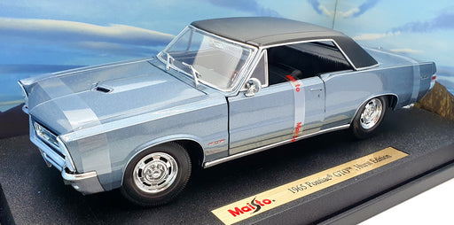 Maisto 1/18 Scale Diecast 46629 - 1965 Pontiac GTO Hurst Edition - Blue/Black