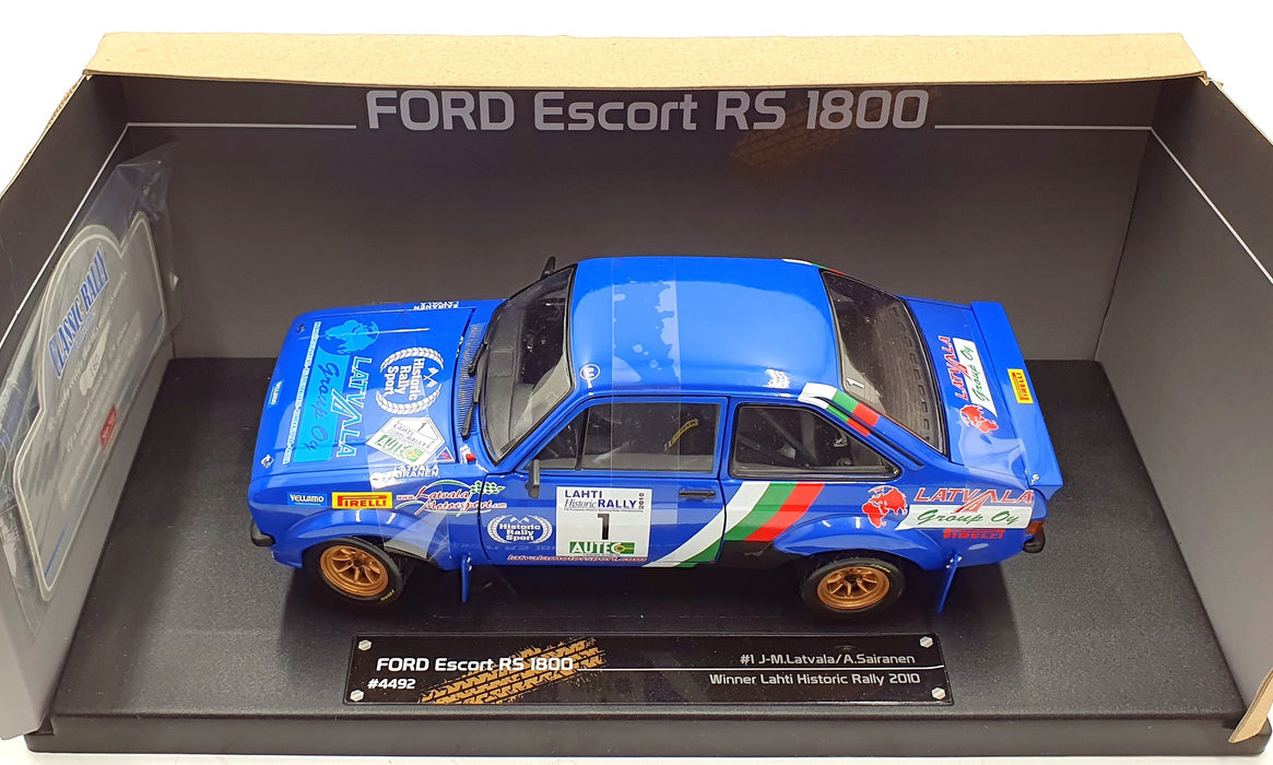 Sun Star 1/18 Scale 4492 Ford Escort RS1800 Latvala / Sairanen Lahti Rally 2010