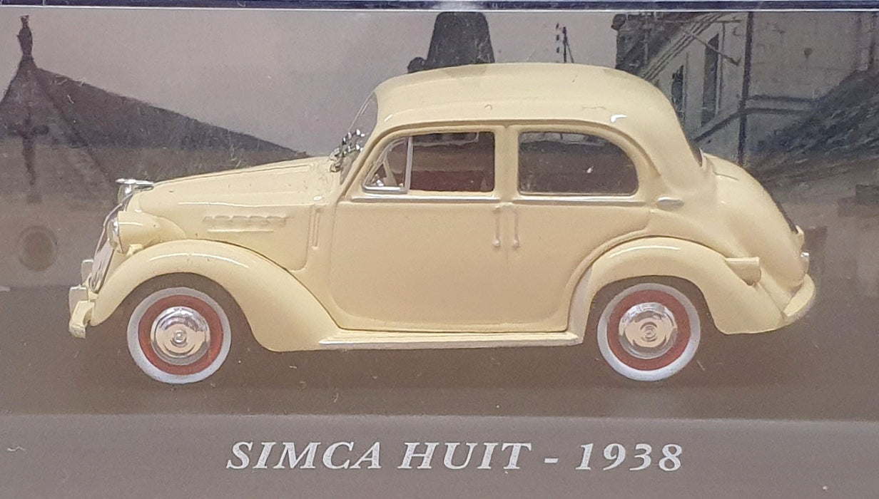 Altaya 1/43 Scale Diecast 71025G - 1938 Simca Huit - Lt. Beige
