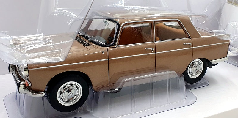 Norev 1/18 Scale 184837 - Peugeot 404 1965 Brown With Caravan Henon