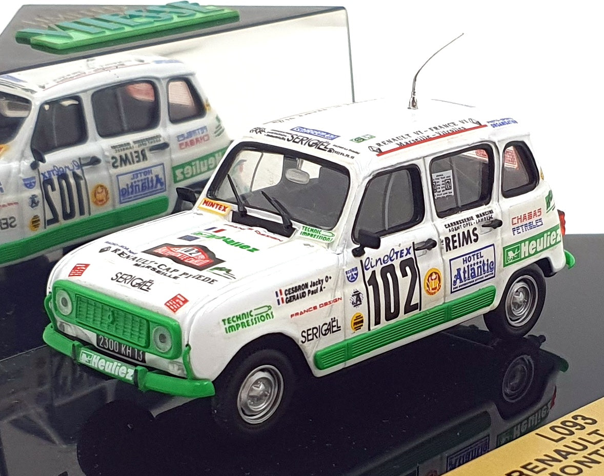 Vitesse 1/43 Scale L093 - Renault R4 GTL #102 MC 1993
