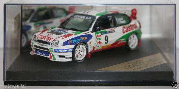 VITESSE 1/43 SCALE - V98150 - TOYOTA COROLLA WRC WINNER CATALUNYA 1998 AURIOL