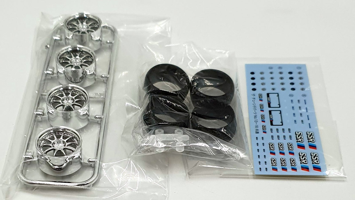 Aoshima 1/24 Scale 20294 - SSR Professor SP3 19' Wheels & Tyres Set #15