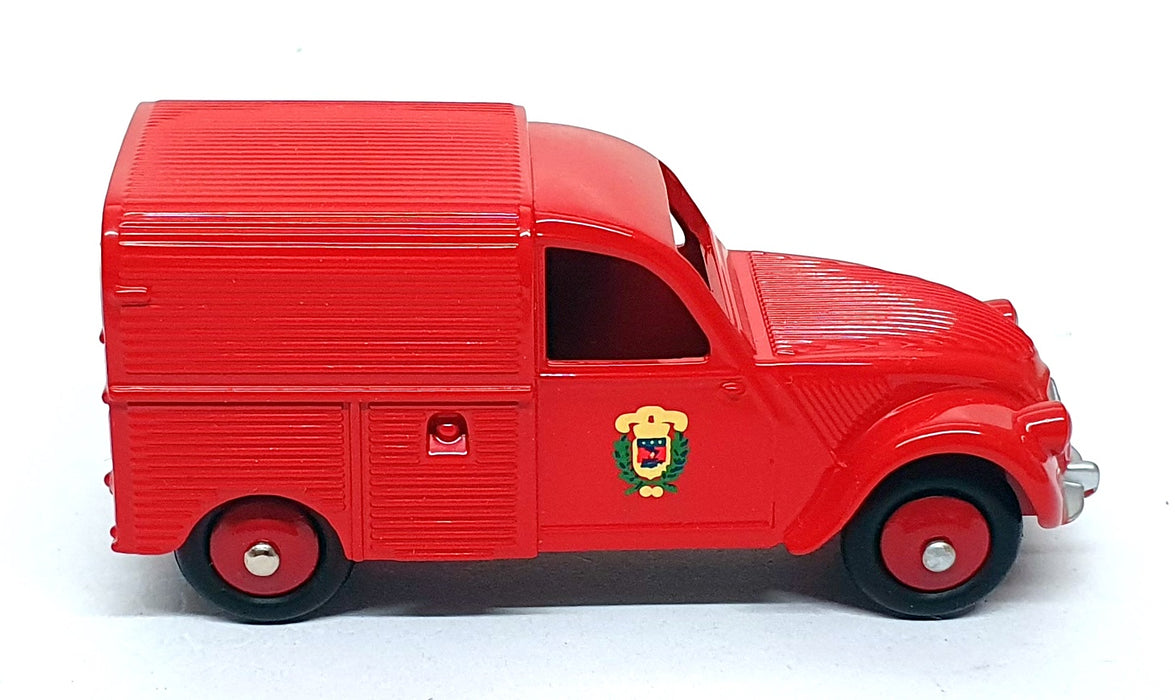 Atlas Editions Dinky Toys 25D - Citroen 2cv Fourgonnette Incendie Van - Red