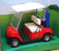 Welly 9.5cm Long Pull Back & Go 695277 - Golf Car - Red