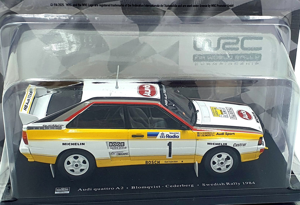 Hachette 1/24 Scale G113U060 - Audi Quattro A2 #1 Swedish Rally 1984