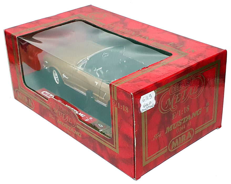 Mira 1/18 Scale 6113 - 1964½ Ford Mustang Convertible - Gold