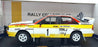 Sun Star 1/18 Scale 4258 Audi Quattro A2 #1 1st MC Rally 1984 Rohrl/Geistdorfer
