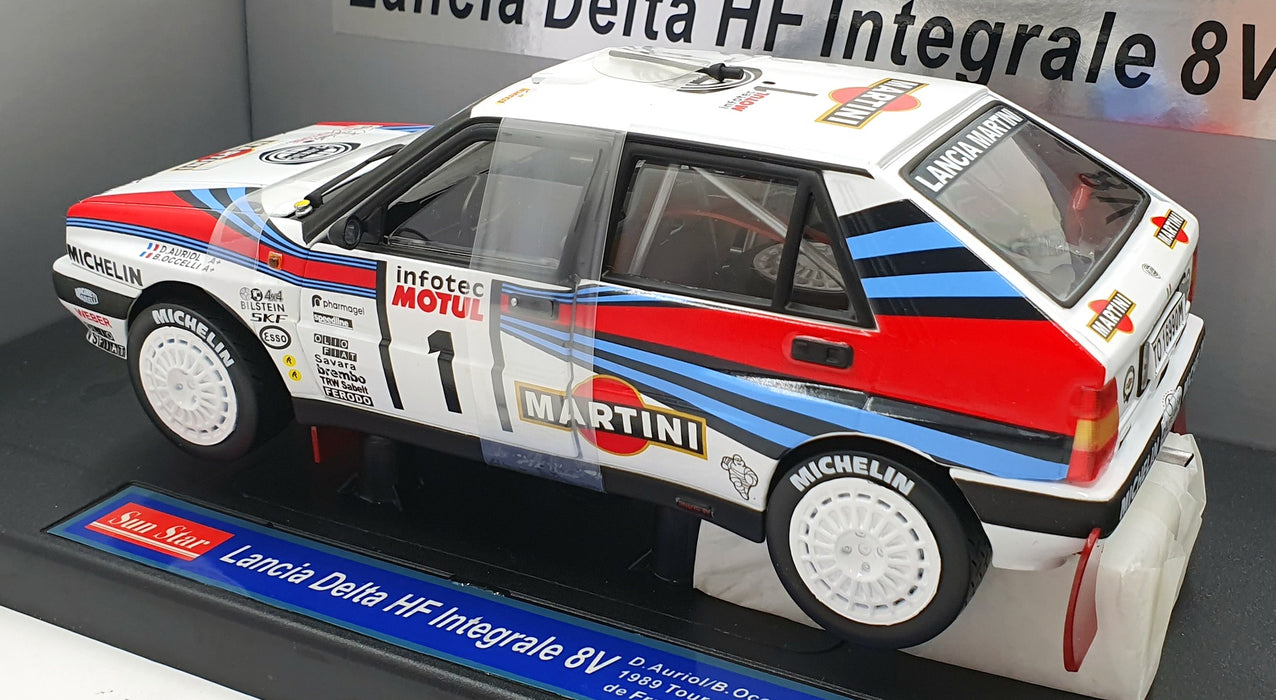 Sun Star 1/18 Scale 3112 - Lancia Delta HF Intergrale 8V 1989 TDC #1 Auriol