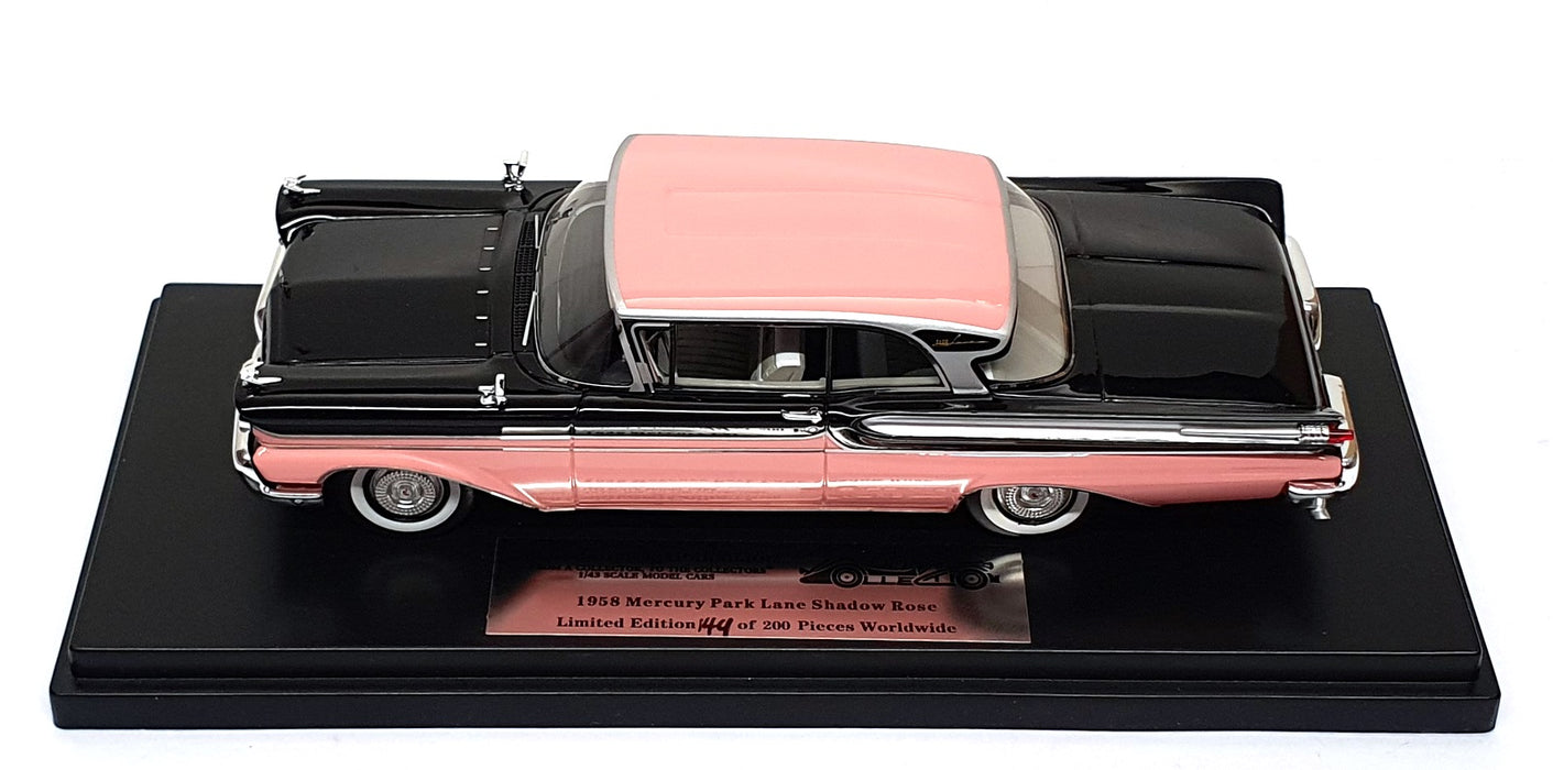 Goldvarg 1/43 Scale GC-090A - 1958 Mercury Park Lane - Shadow Rose/Black