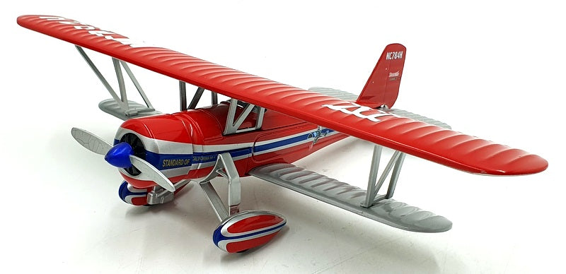 Ertl Approx 30cm Wingspan 21435P - 1930 Stearman 4E Coin Bank Red