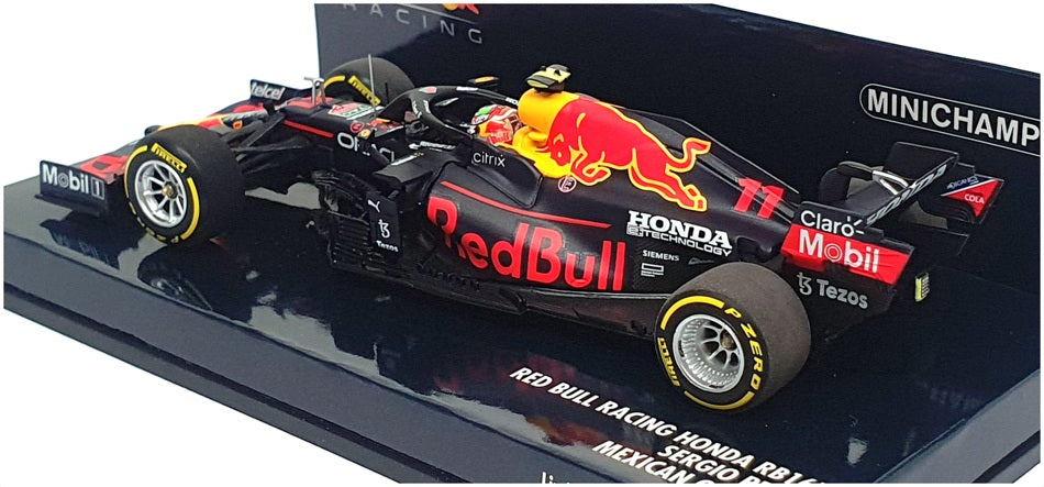 Minichamps 1/43 Scale 410 211911 - F1 Red Bull RB16B Mexican GP 2021 Perez