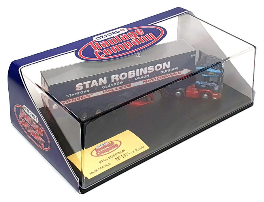 Oxford Diecast 1/76 Scale SCA04CS - Scania Truck & Trailer - Stan Robinson