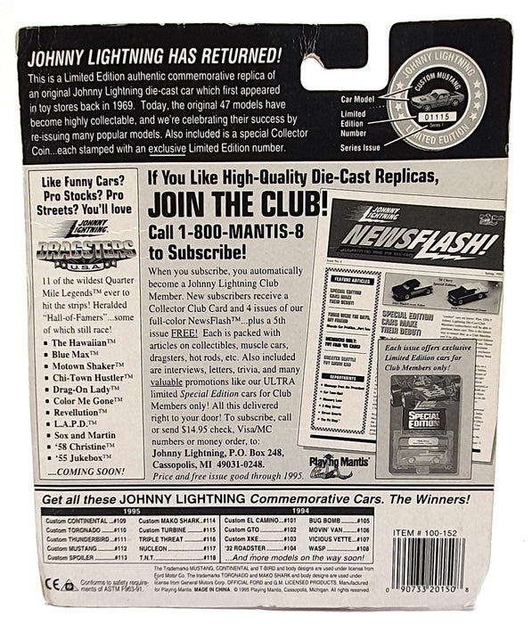 Johnny Lightning 1/64 Scale 100-152 - The Challengers Custom Mako Shark - White