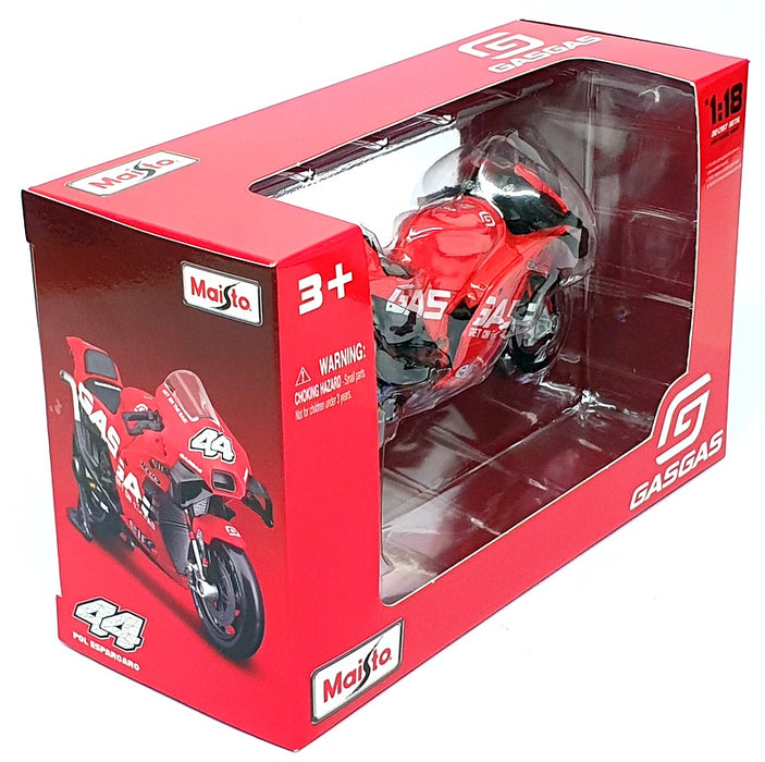Maisto 1/18 Scale 36392 - GasGas Factory Tech3 Motorbike #44 Pol Espargaro