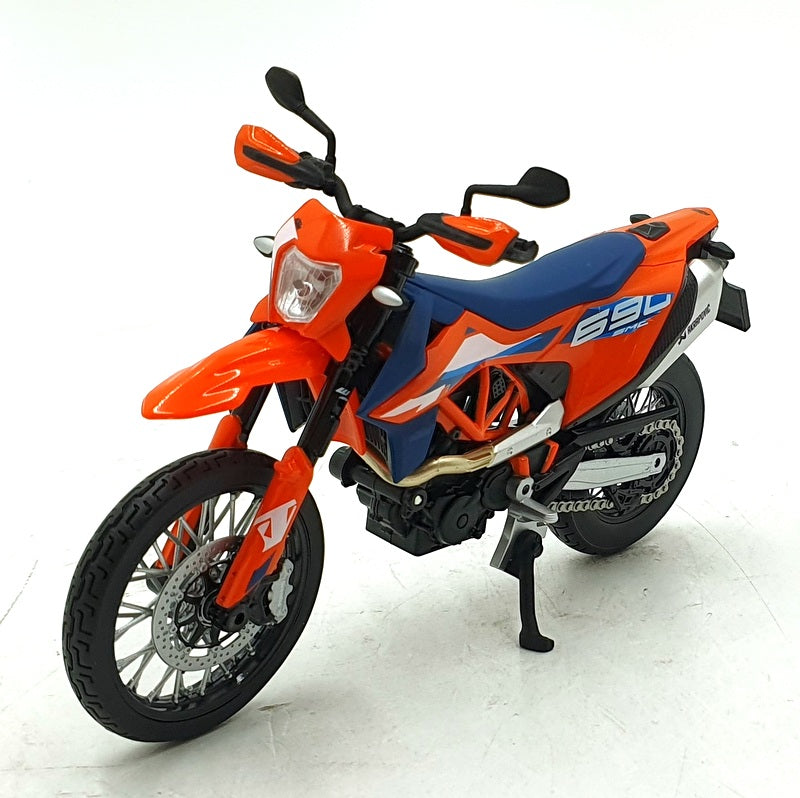 Maisto 1/12 Scale Diecast 31101-23094 - 2023 KTM 690 SMC R Motorbike Orange/Blue