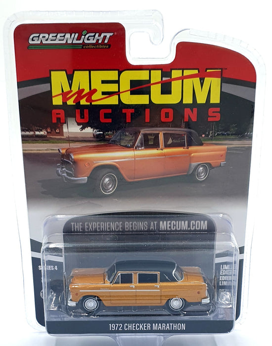 Greenlight 1/64 Scale 37190-F - 1972 Checker Marathon - Met. Orange