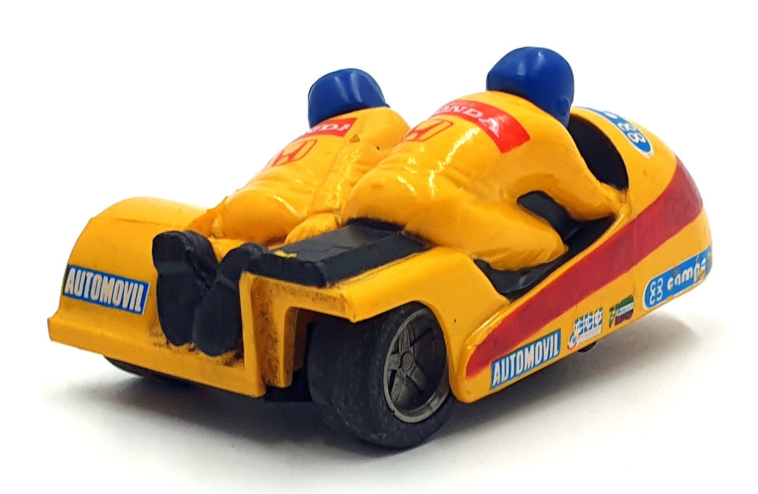 Scalextric 1/32 Scale Slotcar C239 - Honda Motorbike/Side Car #18 "Yellow Flash"