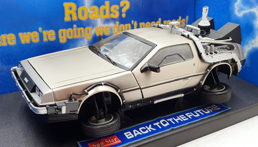 Sun Star 1/18 Scale 2710 Back To The Future Part 2 Flying Time Machine Delorean