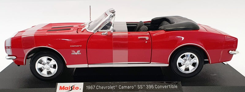 Maisto 1/18 Scale 46629 - 1967 Chevrolet Camaro SS 396 Conv - Red