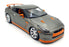 Burago 1/18 Scale Diecast 22426D - 2009 Nissan GTR - Met Grey/Orange