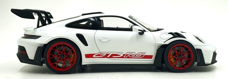 Norev 1/12 Scale 127530 - 2022 Porsche 911 GT3 RS - White and Pyro Red