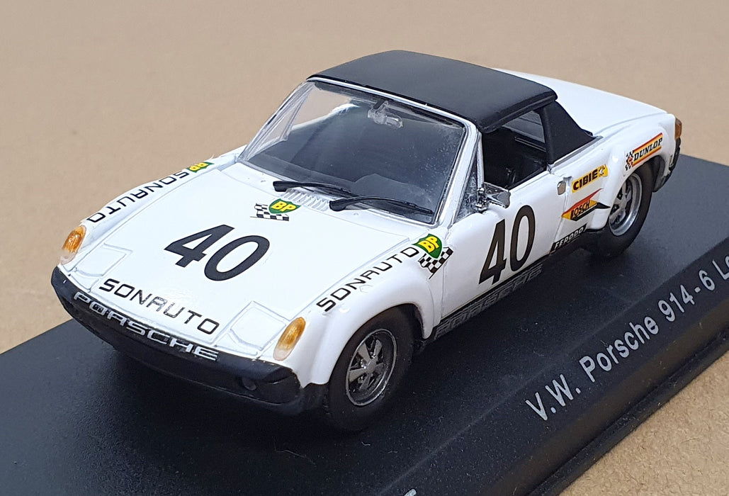 Detail Cars 1/43 Scale ART345 - VW Porsche 914-4 #40 1969 Racing - White
