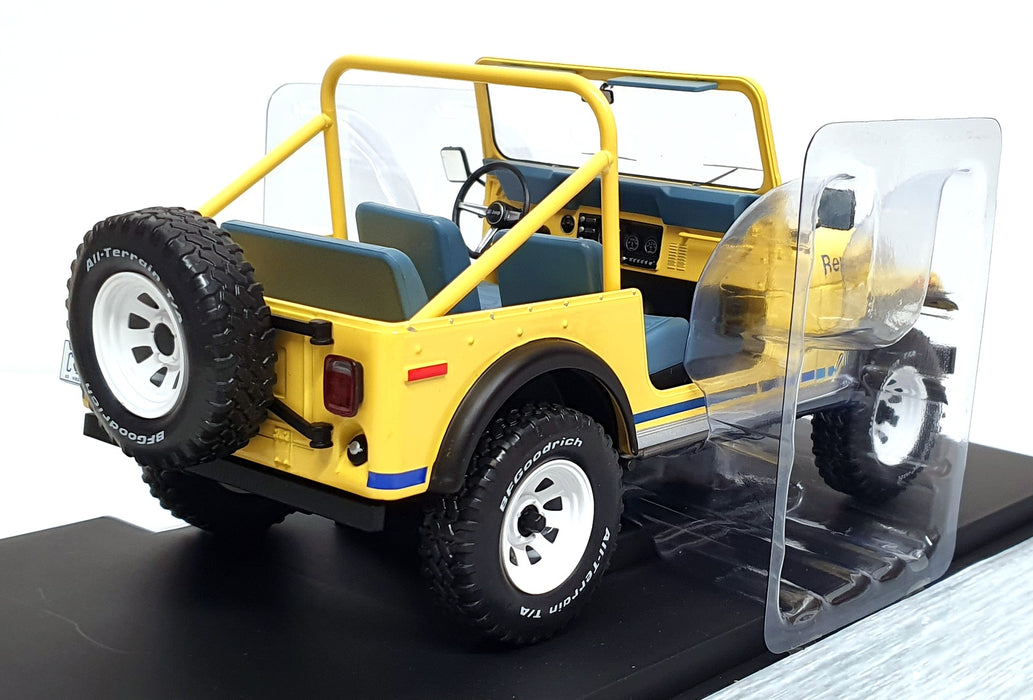 MCG 1/18 Scale Diecast MCG18552 - Jeep CJ-7 Renegade - Yellow