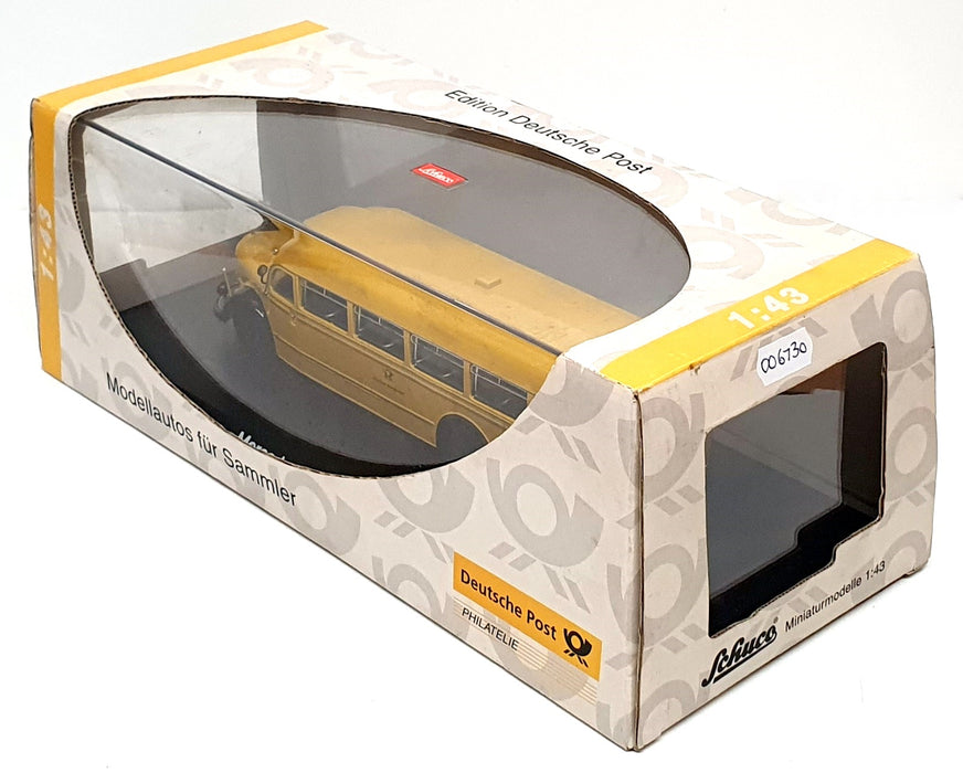 Schuco 1/43 Scale 006730 - Mercedes Benz O 6600 Bus Deutsche Post - Dk. Yellow